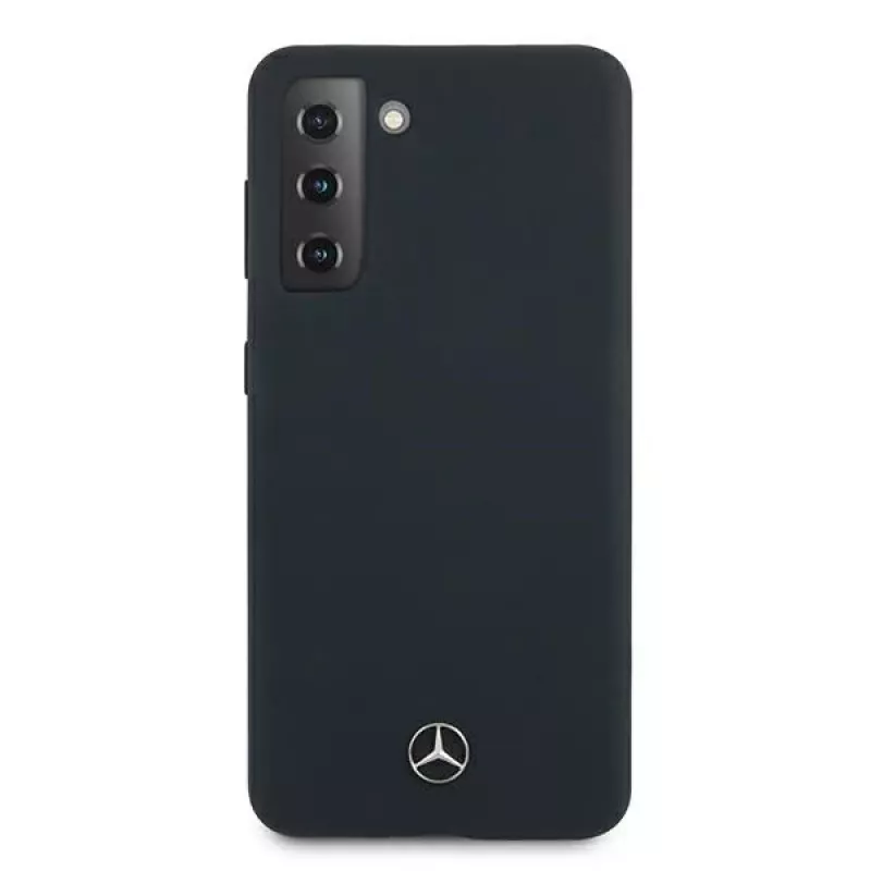 Mercedes-Benz Silicone Line jäykkä kuori Samsung Galaxy S21 -laitteelle - sininen