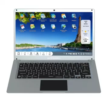 Ordissimo Eve 4 14 N5100/8GB/256GB SSD/1x USB 3.2/1x USB 2.0 ilman käyttöjärjestelmää - 256 GB - 8 GB
