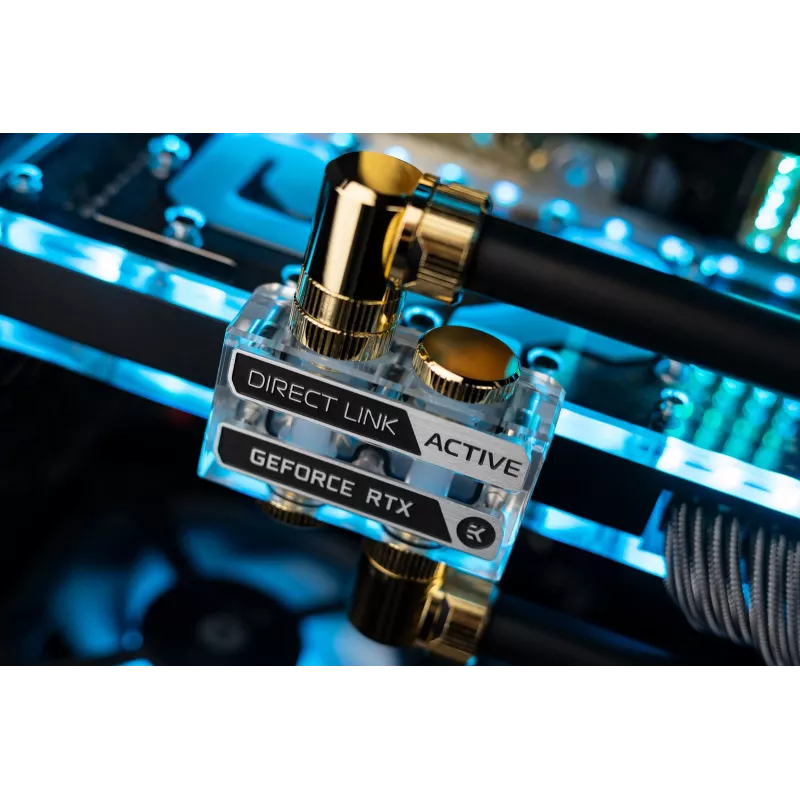 EK Water Blocks Vector² GPU-vesiblokki Interconnect Bridge - akryyli - läpinäkyvä - G1/4 inch - 41 mm