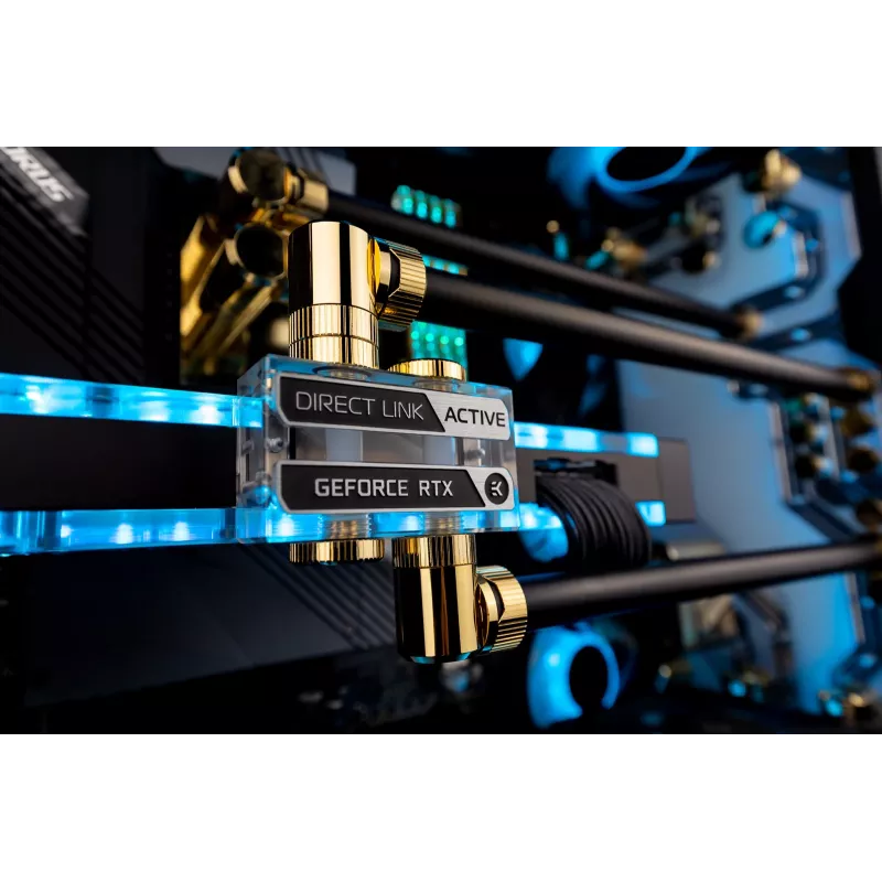 EK Water Blocks Vector² GPU-vesiblokki Interconnect Bridge - akryyli - läpinäkyvä - G1/4 inch - 41 mm