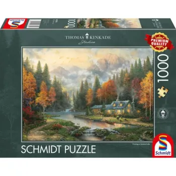 Schmidt Thomas Kinkade Studios Autumn Evening at the Lake 1000 palan palapeli