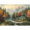 Schmidt Thomas Kinkade Studios Autumn Evening at the Lake 1000 palan palapeli
