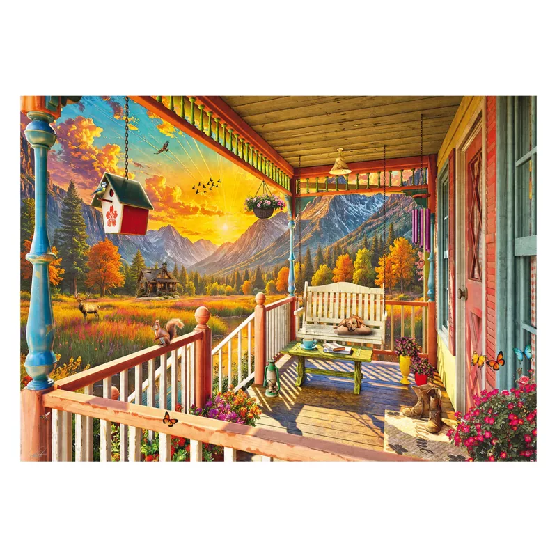 SCHMIDT SPIELE Bergland-Veranda (1000 Teile) palapeli