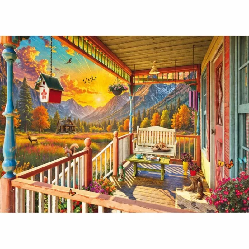 SCHMIDT SPIELE Bergland-Veranda (1000 Teile) palapeli