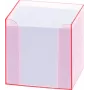 Folia 99072 Notizbox fluoresoivalla reunalla pinkki