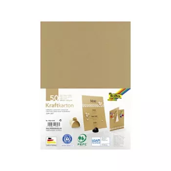 Folia Kraft Cardboard ruskea 230 g/m² 50 arkkia - A4
