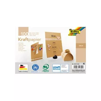 Folia Kraftkarton kuvioblokki voimapaperi A5 120 g/m² - 120 g/m² - A5