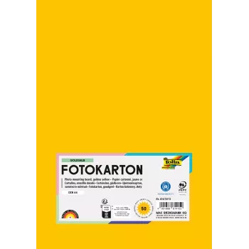 Folia 614/50 15 kartonki A4 kullankeltainen 300 g/m² 50 arkkia