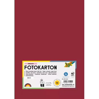 Folia 614/50 22 - punainen - yksivärinen - A4 (210 x 297 mm) - 300 g/m² - 50 arkkia - Saksa