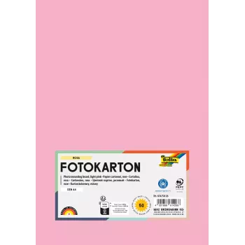 Folia 614/50 26 - ruusu - yksivärinen - A4 (210 x 297 mm) - 300 g/m² - 50 arkkia - Saksa