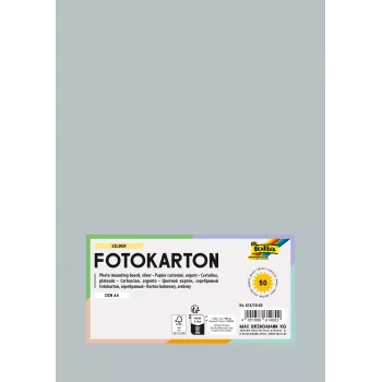 Folia 614/50 60 designpaperi - hopea - A4 (210 x 297 mm) - 300 g/m² - matta - 50 arkkia