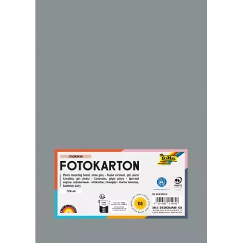 Folia 614/50 84 - harmaa - yksivärinen - A4 (210 x 297 mm) - 300 g/m² - 50 arkkia - Saksa