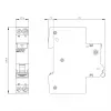 Siemens 5SV13166KK16 RCBO 2-napainen 16 A 30 mA, B-käyrä, tyyppi A, 6 kA