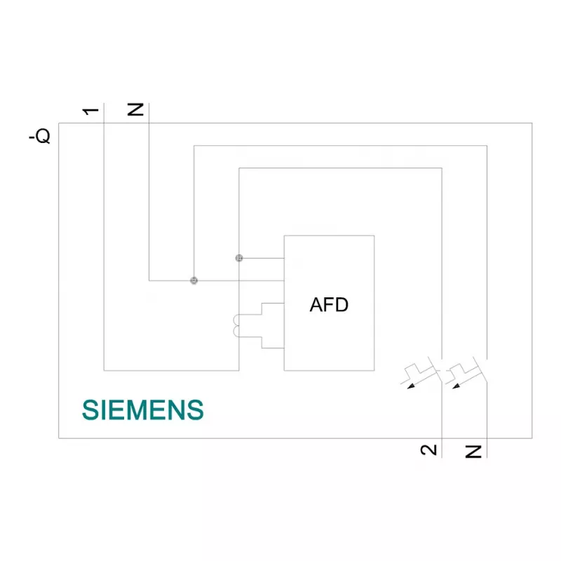 Siemens 5SV6016-6KK16 AFDD/MCB yhdistelmälaite B16 2-napainen 230V 1TE