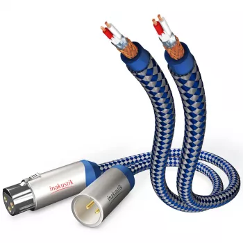 IN-AKUSTIK Premium audiokaapeli XLR - XLR 1,5 m musta