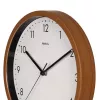 MAUL 9051476 kvartsiseinä kello 30 cm x 5 cm puu (tumma) valkoinen