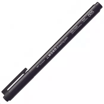 Tombow MONO Drawing Pen fineliner 005 - musta - 0,20 mm