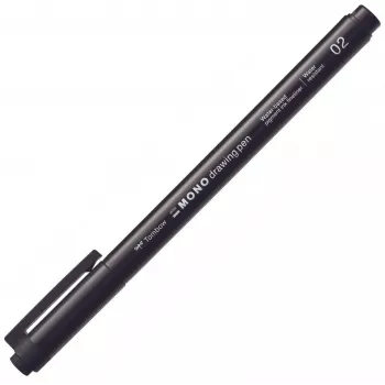 Tombow MONO Drawing Pen fineliner 02 - musta - 0,30 mm viivanleveys