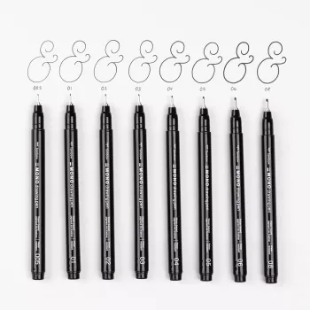 Tombow MONO Drawing Pen fineliner 0,35 mm musta