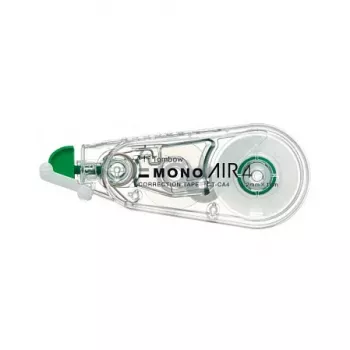 Tombow CT-CA4-20 MONO CA korjausrulla - valkoinen nauha 10 m x 4,2 mm - vihreä/läpinäkyvä pidike - 20 kpl