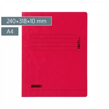 BRUNNEN FACT!plus lakikansio DIN A4 punainen