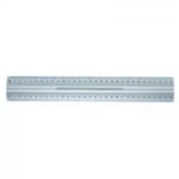WEDO alumiiniviivain 30 cm hopea