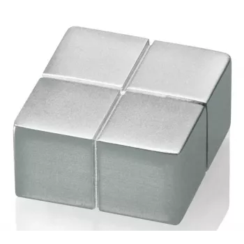 SIGEL C10 erittäin vahva neodyymikiekkomagneetti hopea 20mm x 10mm (4 kpl:n pakkaus)