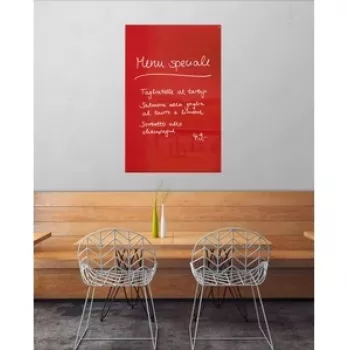 SIGEL GL142 Artverum magneettinen lasitaulu 1000 x 650 mm, Super White, kehyksetön