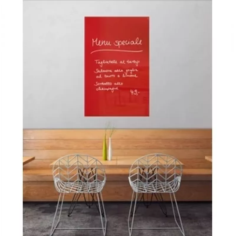 SIGEL GL142 Artverum magneettinen lasitaulu 1000 x 650 mm, Super White, kehyksetön