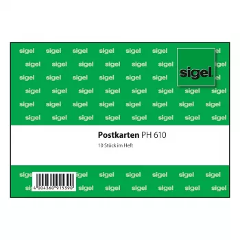 SIGEL PH610 itseliimautuva näyttötaulu A4 vihreä 10 kpl:n pakkaus