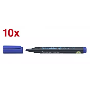 Schneider Maxx 130 pysyvä tussi sininen 1,0 - 3,0 mm (10 kpl:n pakkaus)