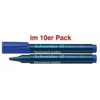 Schneider Maxx 133 pysyvä tussi sininen 1,0 - 4,0 mm, 10 kpl:n pakkaus