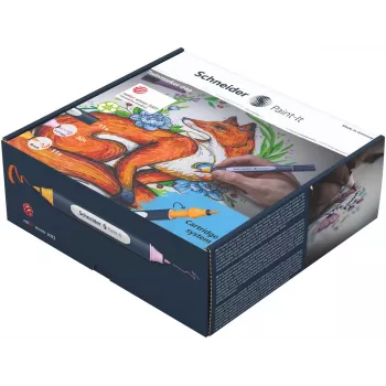 Schneider Paint-It 040 72-osainen sivellinkynäsarja, sekalaiset värit