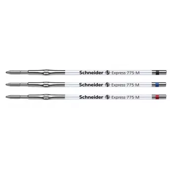 Schneider Express 775 kuulakärkikynän vaihtopatruuna M musta 10 kpl:n pakkaus