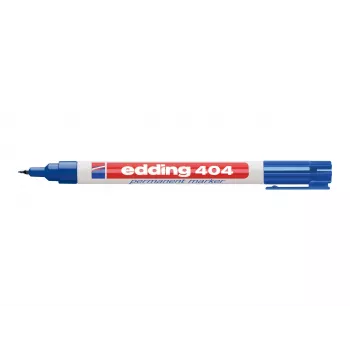 EDDING 404 pysyvä tussi lasille, metallille, muoville - musta - 1 mm pyöreä kärki