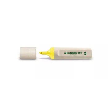 edding 24 EcoLine korostuskynä, keltainen, vinokärki 2-5 mm, 10 kpl:n pakkaus