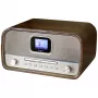 Soundmaster DAB970BR1 pöytäradio DAB+, FM, AUX, Bluetooth, CD, USB, akun lataustoiminto, ruskea