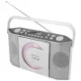 Soundmaster RCD1755SI kannettava CD-radio FM-virittimellä, hopea