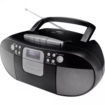 Soundmaster SCD7800SW DAB+ FM CD-kasettiradio herätystoiminnolla, musta