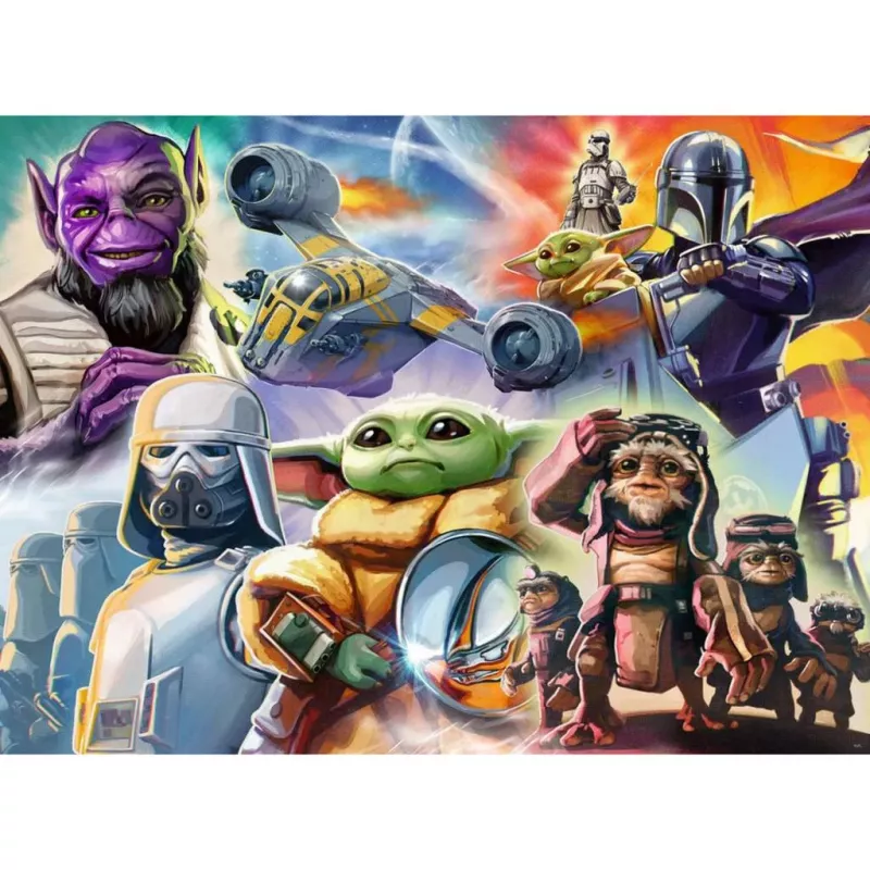 RAVENSBURGER palapeli The Mandalorian and Grogu (500 palaa)