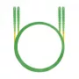HELOS kuitu verkkokaapeli E2000® APC/E2000® APC (LSH) Duplex 9/125µm OS2 keltainen 0,5 m
