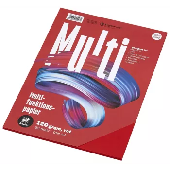 Staufen-monitoimipaperi 7X 734051297 A4 120 g punainen 35 arkkia