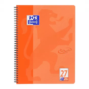 Oxford TOUCH -vihko - koralli - A4+ - 80 arkkia - 90 g/m² - viivoitettu