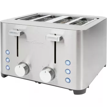 ProfiCook PC-TA 1252 4 viipaleen leivänpaahdin, ruostumaton teräs, 1500 W