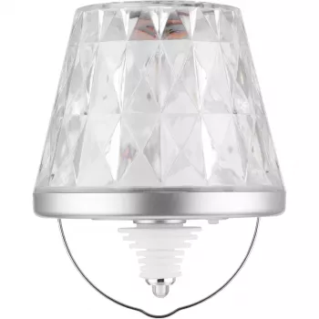 REV LED-pullovalaisin akulla Lamprusco Cristal RGBW