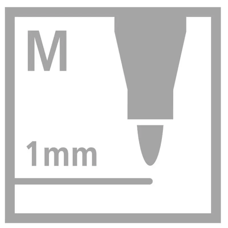 STABILO OHPen Universal pysyvä tussi sininen 1 mm medium bullet tip