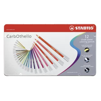 STABILO Carbothello pastellikynäsarja - 12 sekoitettua väriä