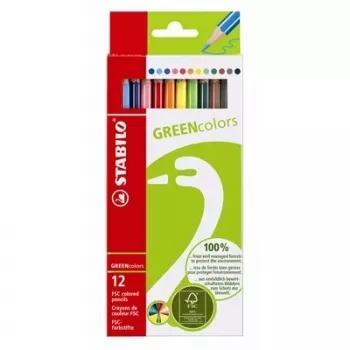STABILO GREENcolors värikynät - monivärinen - 12 kpl