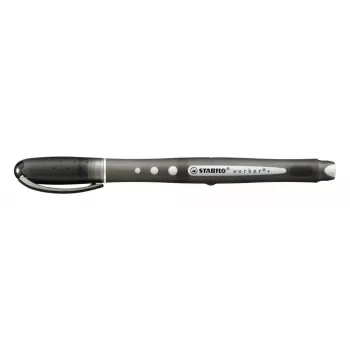 STABILO Worker Rollerball Pen -sarja - 4 väriä lajiteltu - 0,5 mm - musta, sininen, punainen, vihreä