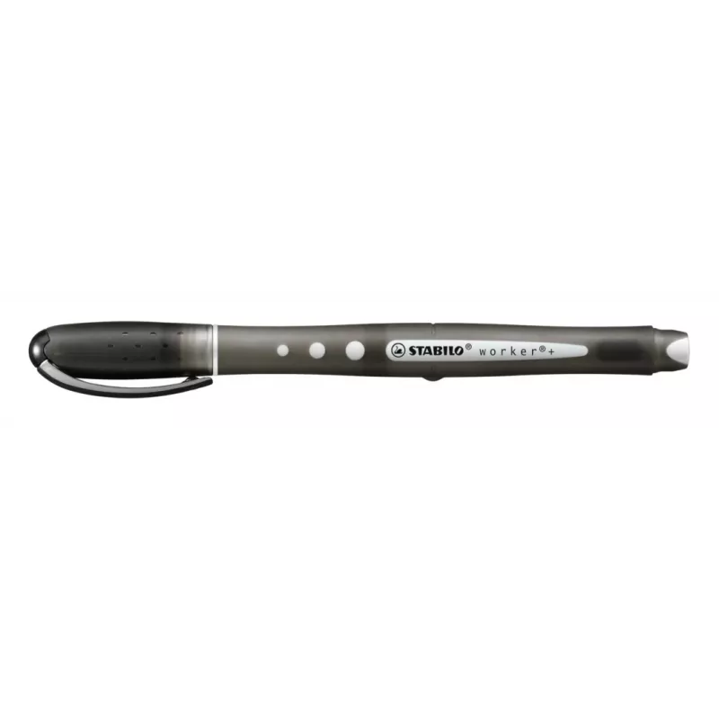 STABILO Worker Rollerball Pen -sarja - 4 väriä lajiteltu - 0,5 mm - musta, sininen, punainen, vihreä